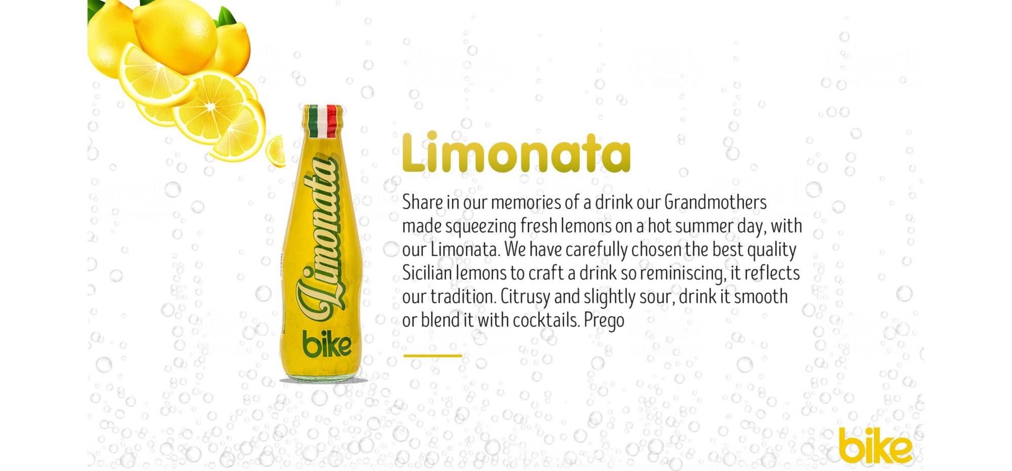 Limonata — SKU story page with bottle and origin copy