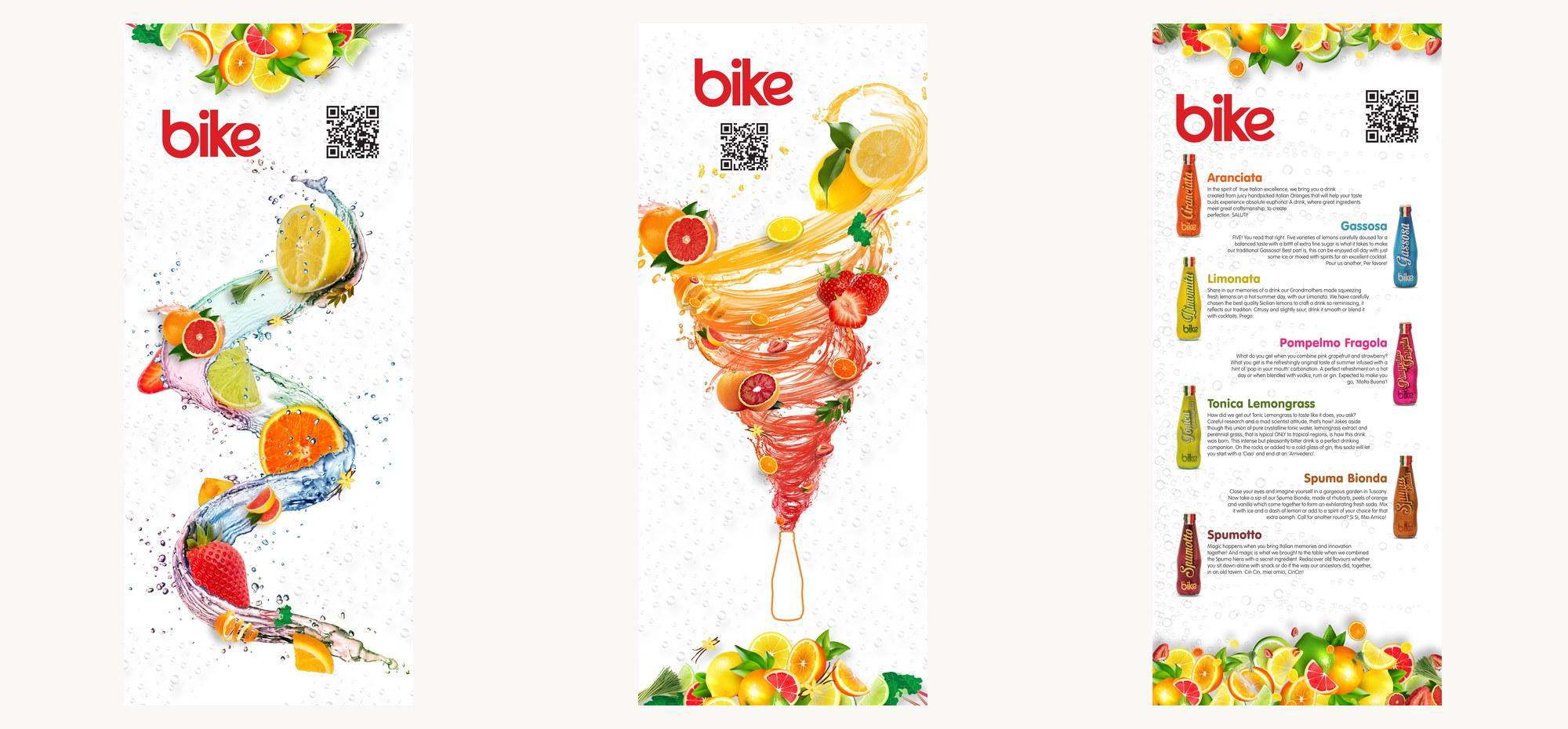 Bike Beverages catalog and in-market marketing materials